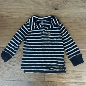 Baby gap boys striped long sleeve polo shirt